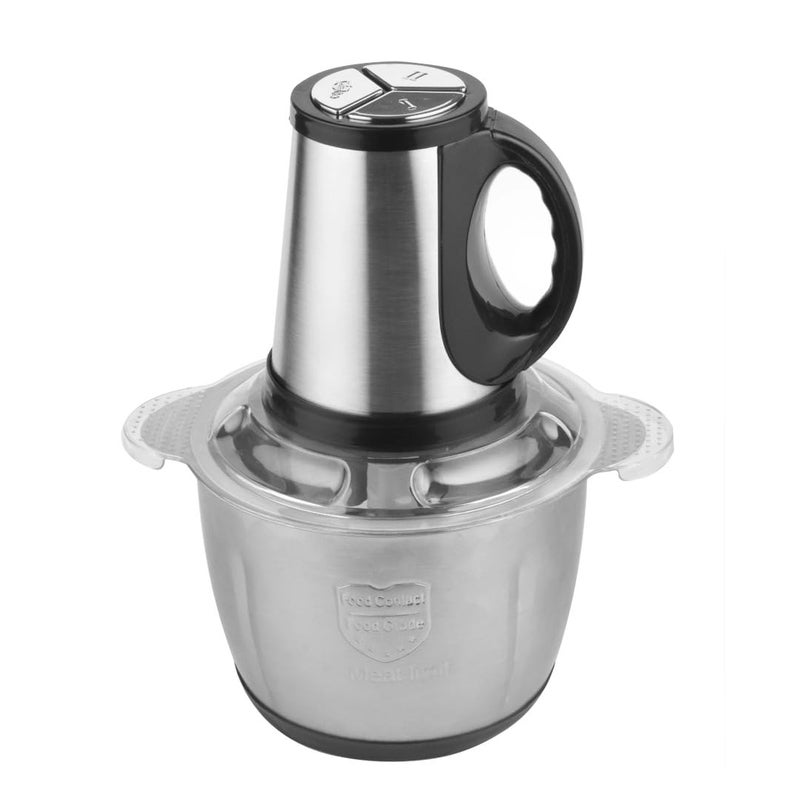 Moor Electric Meat Grinder, 800W Stainless Steel Food Processor with 3L Capacity, Silver and Black