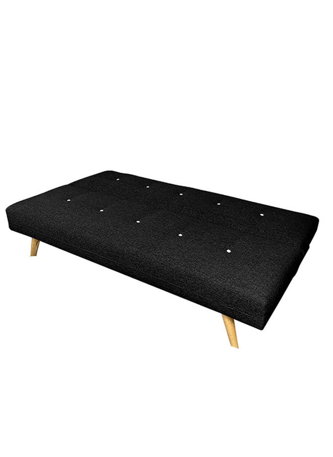 إن - هاوس أيمار | أريكه سرير 2 في 1 من المخمل 30x177x107 cm- أسود  - Image 5