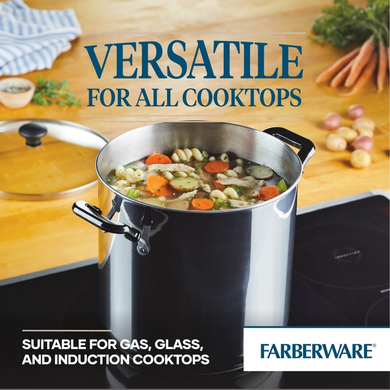 Farberware Classic Series 11 Quart Stockpot with Glass Lid - Image 4