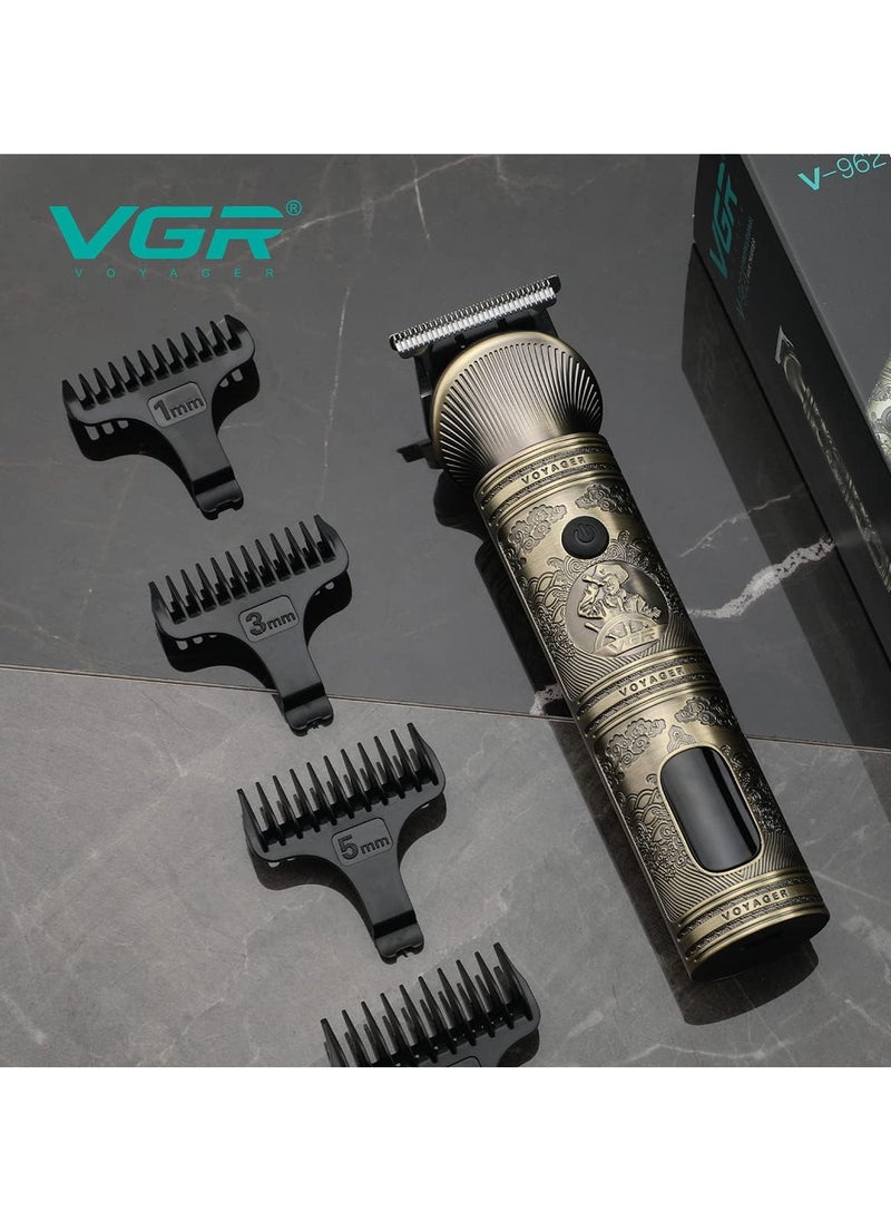 VGR V106 6 in 1 Facial Hair Body Trimmer Kit for Hair, Beard, Ear, Nose, Head, Full Body IPX6 Waterproof Metal Body Comes with Travel Bag 180 Minutes Working Time  - Image 5