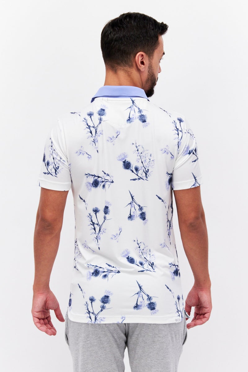 PUMA Men Sportswear Fit Short Sleeve Training Polo Shirt, White - Image 2