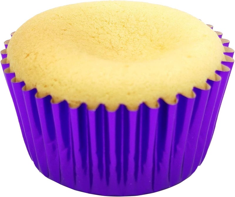 Mombake Standard Purple Foil Cupcake Liners Muffin Baking Cups for Party and More, 100-Count - Image 5