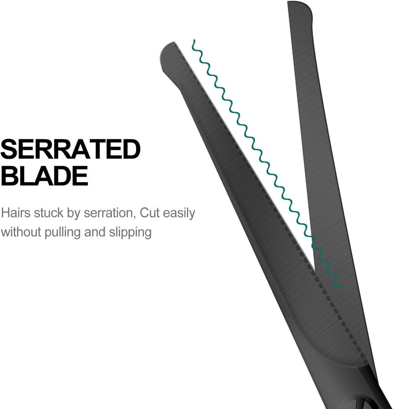 KASTWAVE 4.7-inch Small Nose Hair Scissors with Rounded Tips – Precision Trimming Tool for Nose, Ear, Eyebrows, Beard, and Moustache – Safe, Sharp Stainless Steel Trimmer for Grooming & Beauty – Portable Black - Image 4