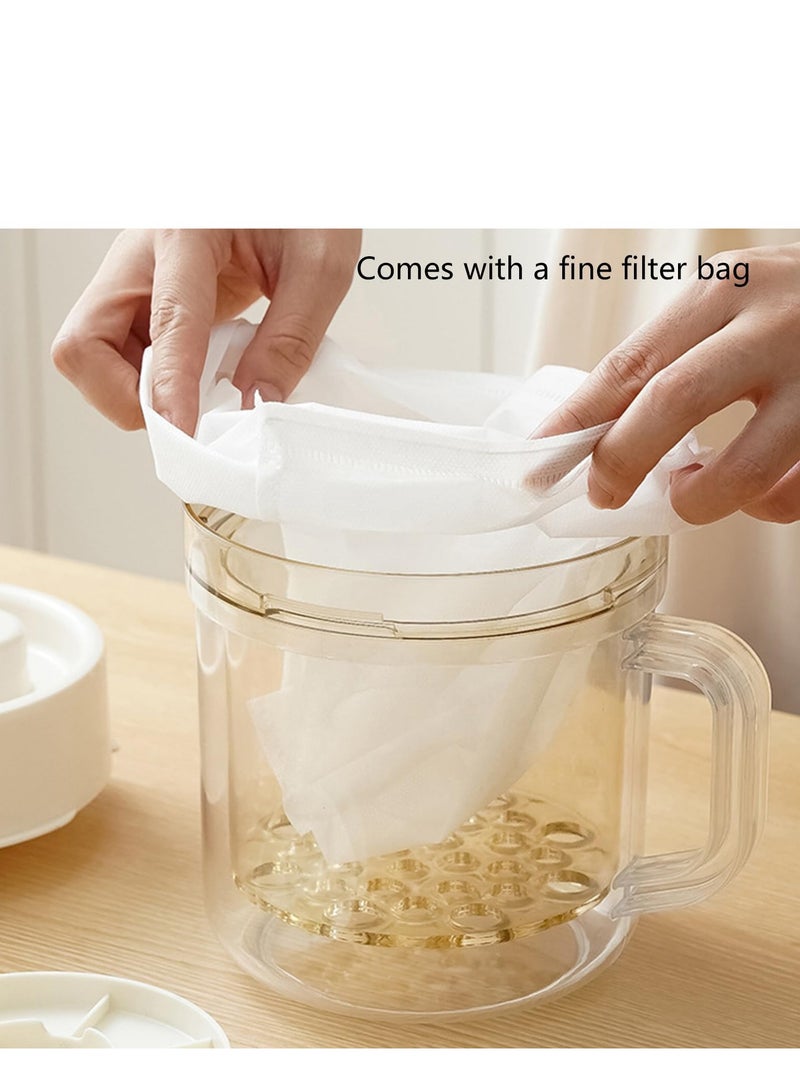 Arabest Yogurt Strainer Juice Filter | Food Filter with 3 Filter Bags ? Efficient Kitchen Milk Filtration Device Yogurt Maker Strainer Whey Separator Yogurt Filtering Tool for Household Use - Image 4