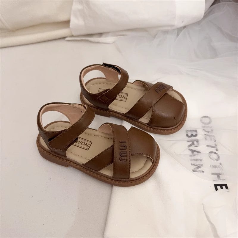 Korean Style Cross Strap Girls Princess Sandals Soft Sole Baby Toddler Shoes 2025 Summer Baby Casual Beach Shoes - Image 4