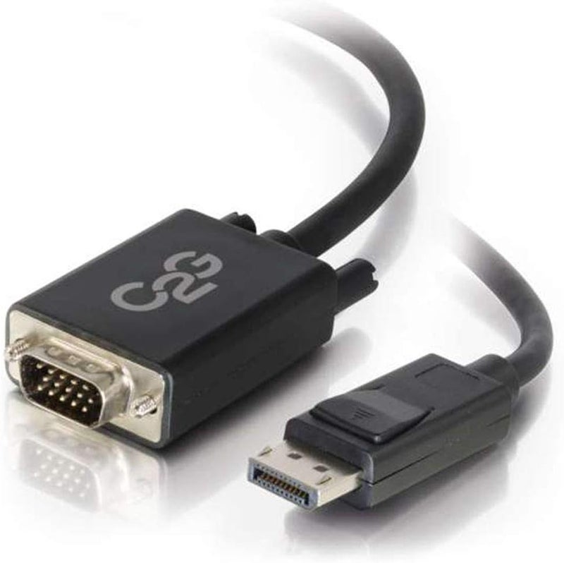 Display Port Cable, Display Port to VGA, Male to Male, Black, 10 Feet (3.04 Meters), Cables to Go 54333 - TAA Compliant