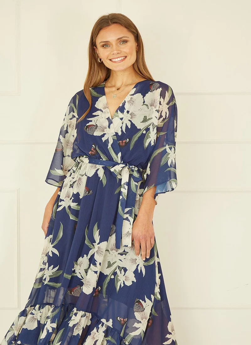 Yumi Floral Chiffon Dress