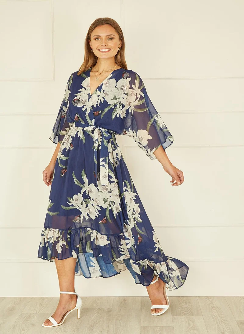 Yumi Floral Chiffon Dress