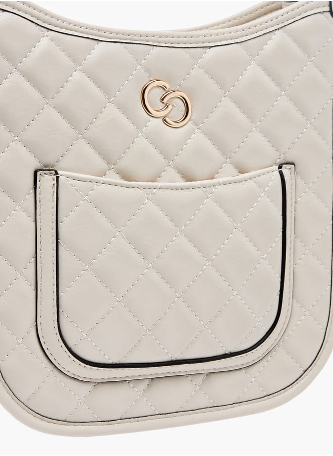 Celeste - Women Quilted Shoulder Bag with Zip Closure and Chain Braided Strap - Image 1