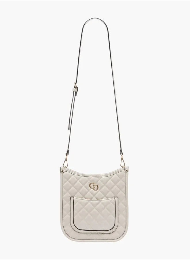 سيليست Women Quilted Shoulder Bag with Zip Closure and Chain Braided Strap