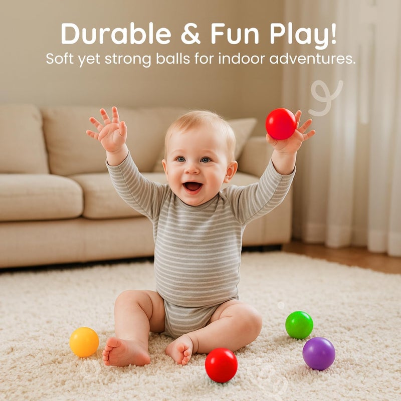 Botabee Set of 5 Multi-Colored Replacement Balls for Ball Popper Toys in Assorted Colors - Vibrant and Durable Plastic - Image 4