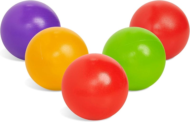 Botabee Set of 5 Multi-Colored Replacement Balls for Ball Popper Toys in Assorted Colors - Vibrant and Durable Plastic - Image 1