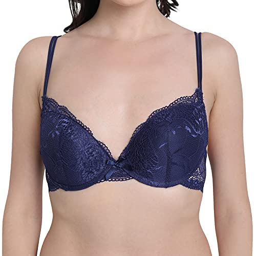 Spiaty Women's Polyamide Push-Up Underwired Bra Panty Set(SFH051_Blue_34) - Comfortable and Easy to wear - Image 5