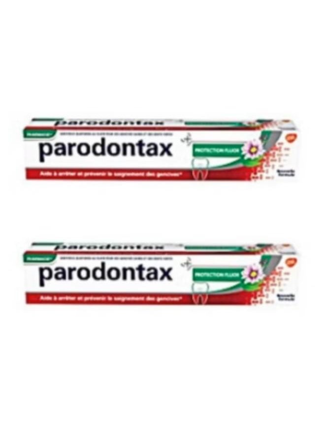 Parodontax - 2 Piece Set Daily Toothpaste Protectoin Fluor 2X75 Ml - Image 1