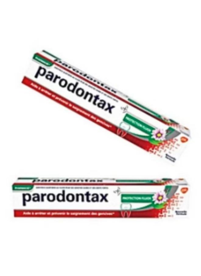 Parodontax - 2 Piece Set Daily Toothpaste Protectoin Fluor 2X75 Ml - Image 1