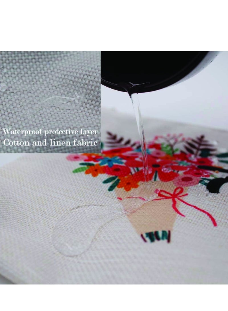 PRINTSHOP4ME Initial Monogram Cosmetic Pouch - Monogrammed Makeup Pouch - Perfect for Travel Organizer - Cosmetic Bag for Women - Gift for Ramadan - Initial Design Makeup Bag - Image 3