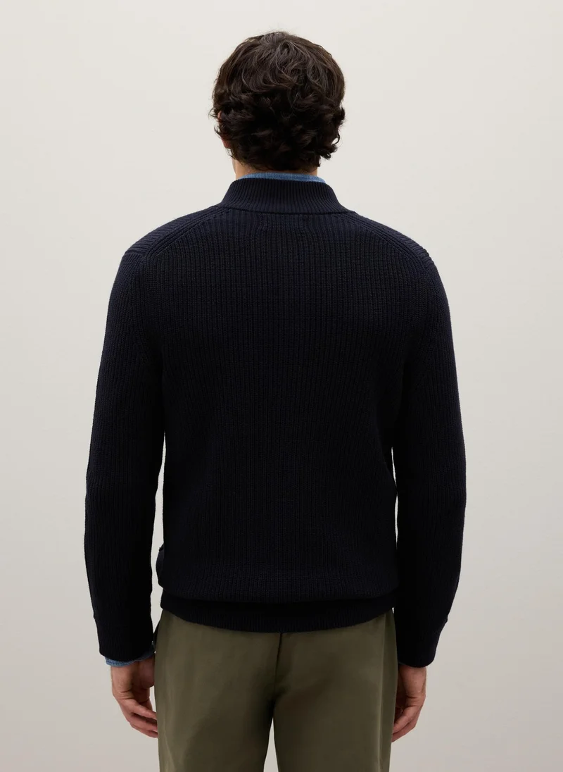 Ovs  OVS Blue Cardigan In Pure Cotton for Men | Best Price UAE