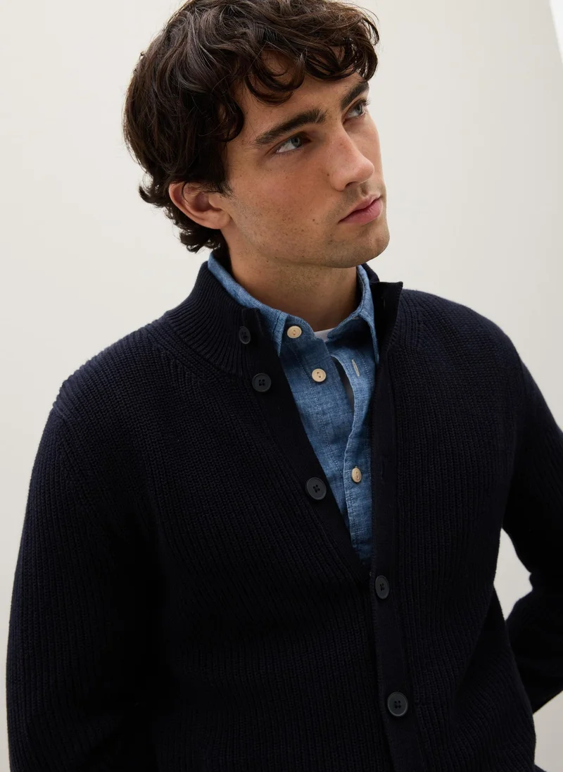 Ovs  OVS Blue Cardigan In Pure Cotton for Men | Best Price UAE