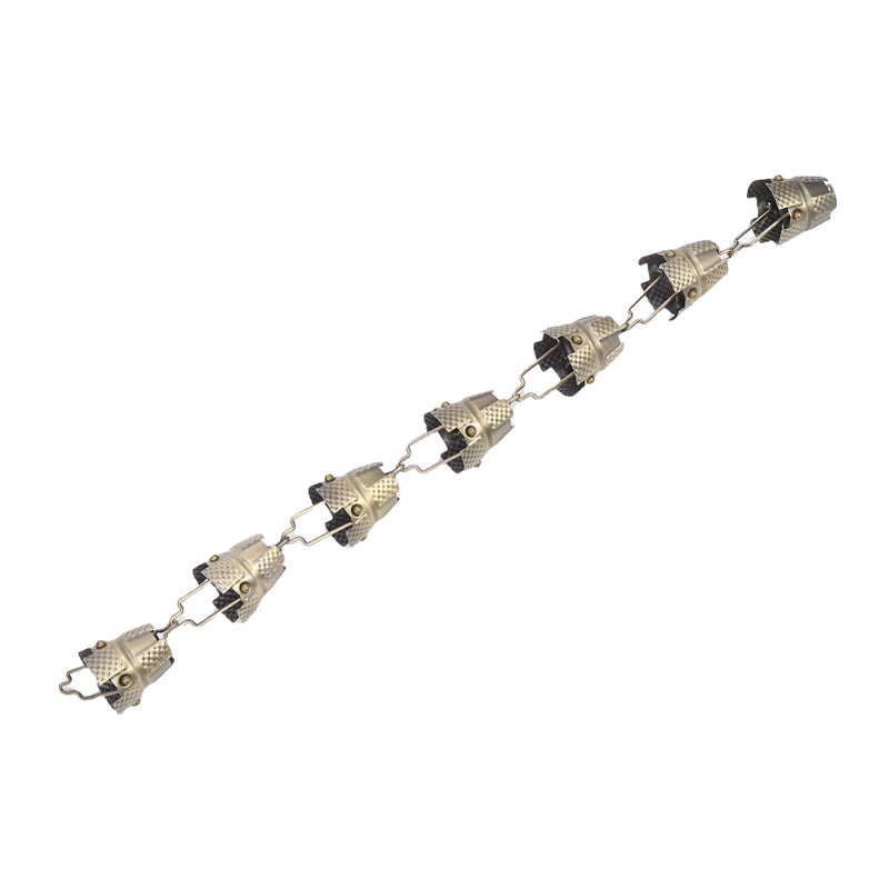 Bronze Tripod Rain Chain 3.3FT 7 Cups Electroplated Antique Bronze Decorative Hanging Gutter Chain for Outside - Image 4