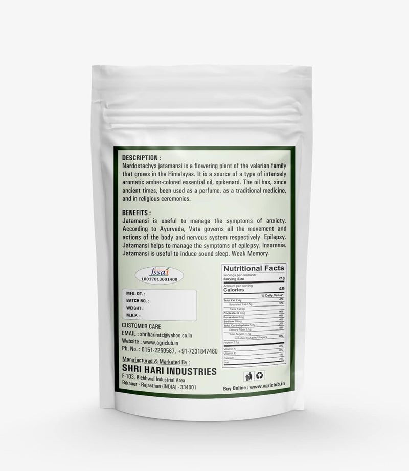 Agri Club Jatamansi 300gm Baalchadd Muskbala Sugandhbala Tagar - Image 2