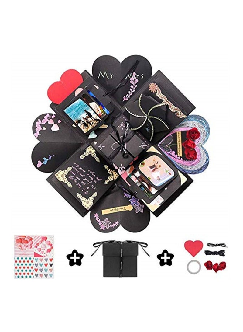 DIY Explosion Box, SYOSI Creative DIY Handmade Surprise Explosion Gift Box Love Memory, Scrapbooking Photo Album Gift Box for Birthday Valentine's Day Anniversary Wedding Festival - Image 2