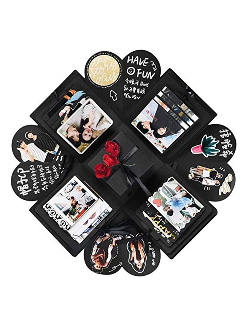 DIY Explosion Box, SYOSI Creative DIY Handmade Surprise Explosion Gift Box Love Memory, Scrapbooking Photo Album Gift Box for Birthday Valentine's Day Anniversary Wedding Festival - Image 1