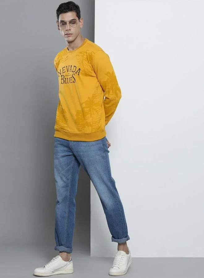 The Indian Garage Co  The Indian Garage Co Men Regular Fit Tropical Crew Neck Full Sleeves Sweatshirt  | Best Price UAE