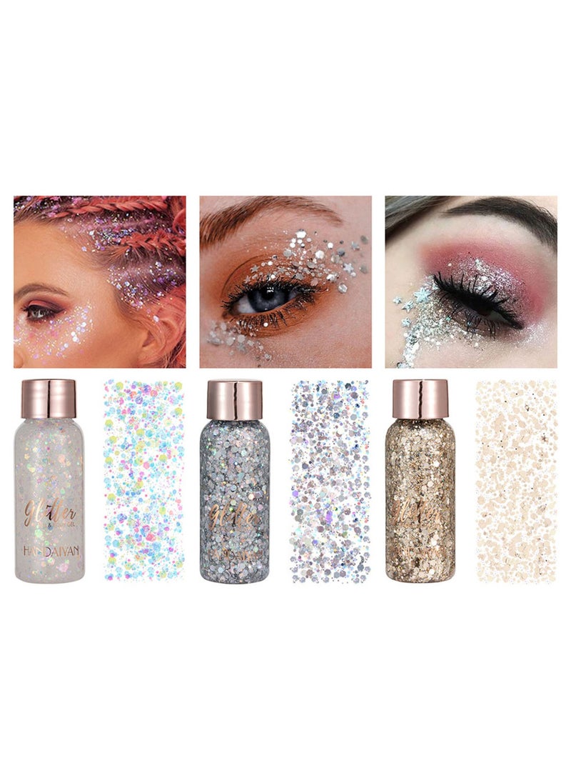 Handaiyan 3 Piece Face & Body Gel Teras Glitter Body Gel A  - Image 2
