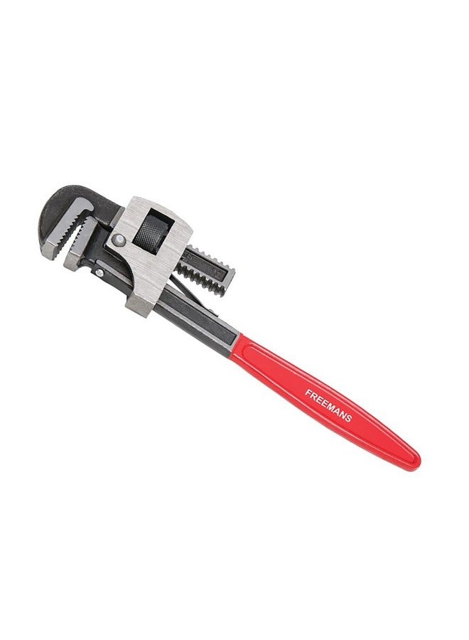 FREEMANS 14-Inch Stillson Type Pipe Wrench with Induction Hardened Teeth and Dip Painted Handle - 350mm Ideal for || Construction || Heavy-Duty Applications for Industrial & Professional Use - Image 1