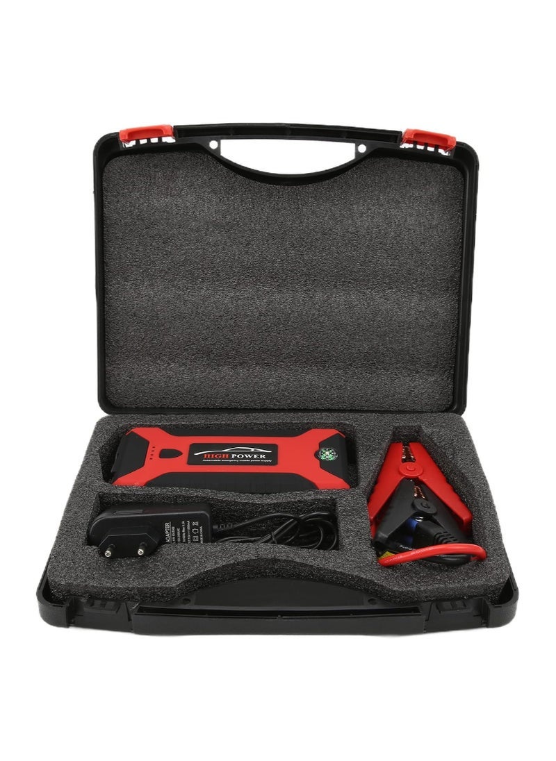 High Power - Car Starter, 20000mAh 12V Car Battery Amplifier Kit with Smart Display Jumper Cables for Up to 6-Liter Petrol and 4-Liter Diesel Engines, Portable Power Bank Charger with LED Flashlight - Image 1