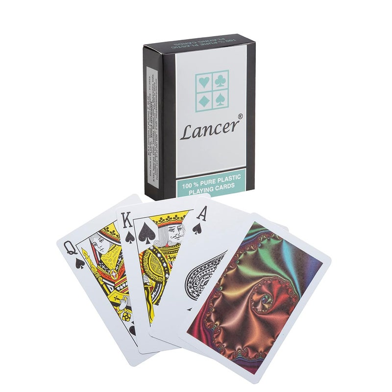 lancer Premium Plastic Playing Cards (Set of 8), Bridge Size, Multicolor Cards Packed in an Individual Container, Cards for All Ages used for Card Games, Poker and Rummy - Image 5