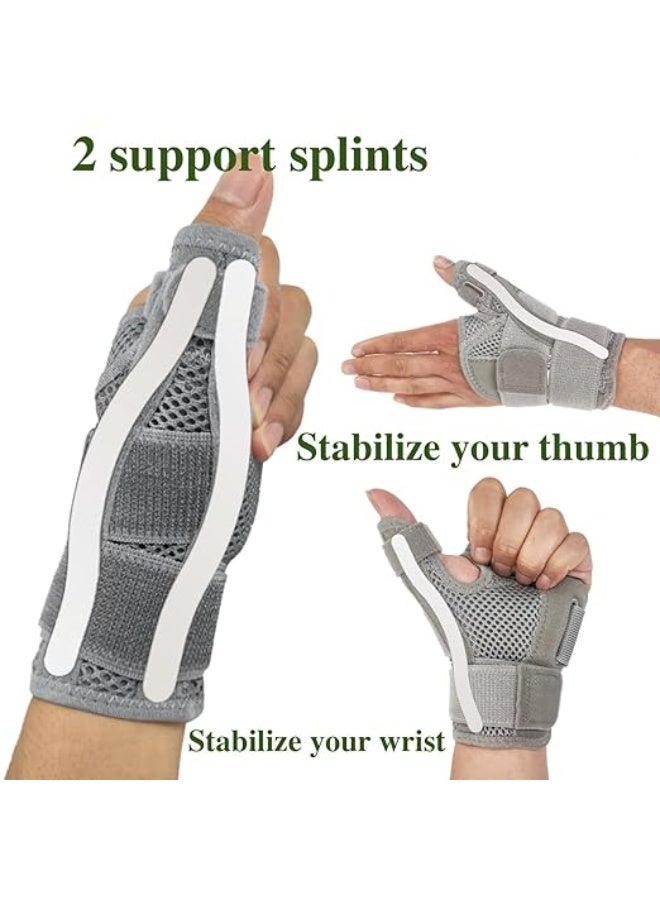 New Upgraded Thumb & Wrist Brace for Left or Right Hand, Spica Splint Brace for Carpal Tunnel, Tendonitis, & Arthritis in Hands or Fingers，Universal Size Thumb Support for Arthritis - Image 4