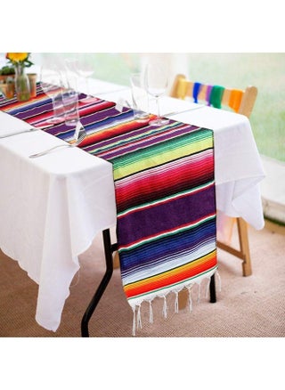 Mexican Setable Runner 14 X 84 Inch For Mexican Party Wedding Decorations Outdoor Picnics Dining Table Fringe Cotton Handwoven Table Runners - pzsku/Z3A6004C0668B20789DE3Z/45/_/1720467967/cbd3c9ba-0db2-4694-85cb-5d264c500451