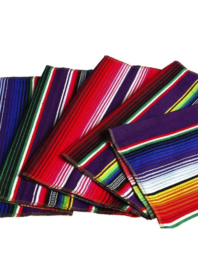 Mexican Setable Runner 14 X 84 Inch For Mexican Party Wedding Decorations Outdoor Picnics Dining Table Fringe Cotton Handwoven Table Runners