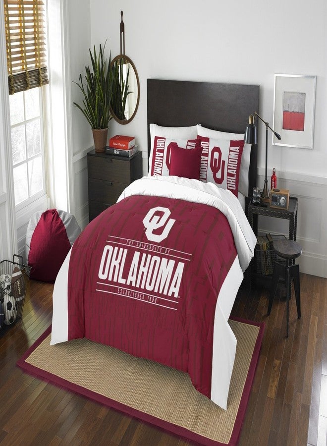 Northwest Officially Licensed NCAA Oklahoma Sooners Modern Take Full/Queen Comforter and 2 Sham Set