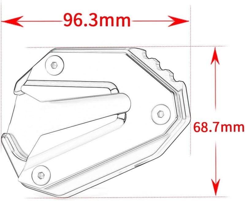 Modeer حذاء وضعية الوقوف مودير لدراجة هوندا جولدوينغ GL1800 - Image 3