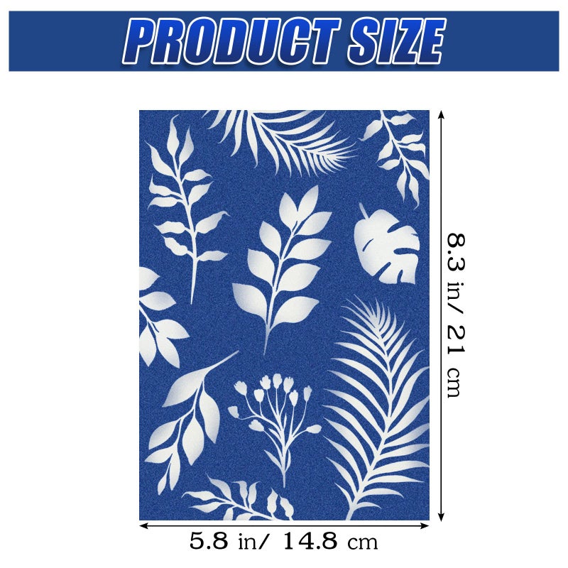 LIGHOON Sun Print Paper Kit Cyanotype Paper, 24 Sheets Cyanotype Papers with 1 Sheet Acrylic Panel, High Sensitive Nature Sun/Solar Activated Sun Printing Art Paper for Arts Crafts DIY Project - Image 2