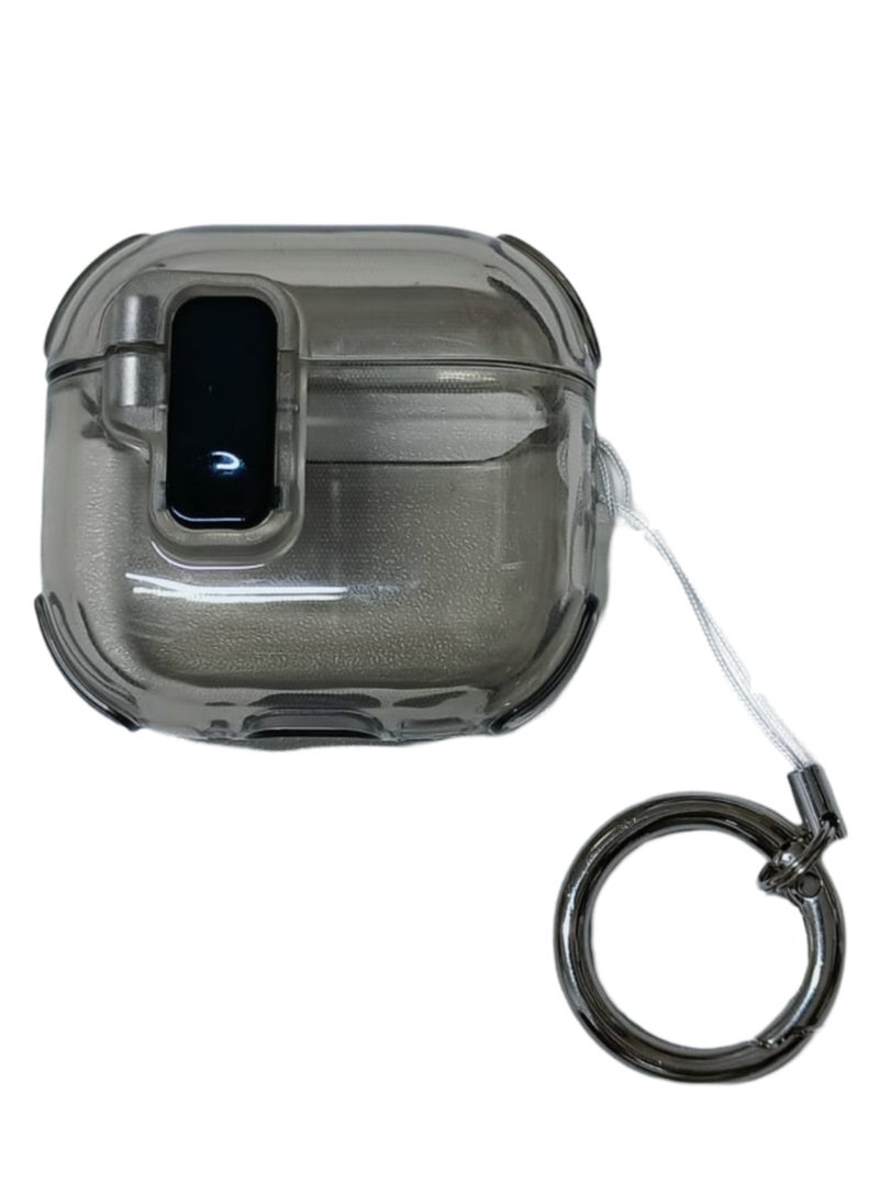Generic - Clear Case for Airpods 4 Case Clear 2024,Full Protective Case for Airpods 4rd Generation Case Cover,Soft Transparent Shockproof TPU Case for Airpods 4 Charging Case with Keychain-Clear - Image 1