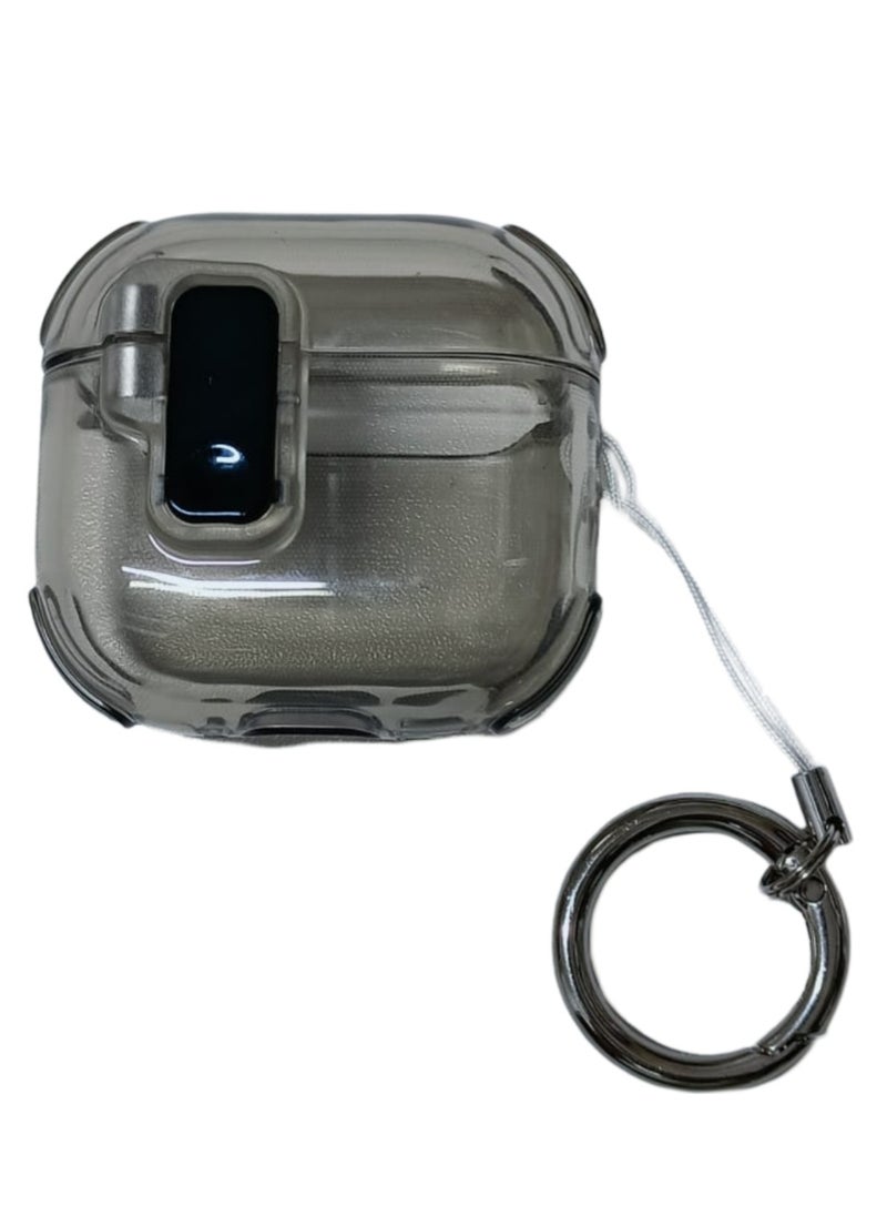 Generic - Clear Case for Airpods 4 Case Clear 2024,Full Protective Case for Airpods 4rd Generation Case Cover,Soft Transparent Shockproof TPU Case for Airpods 4 Charging Case with Keychain-Clear - Image 1