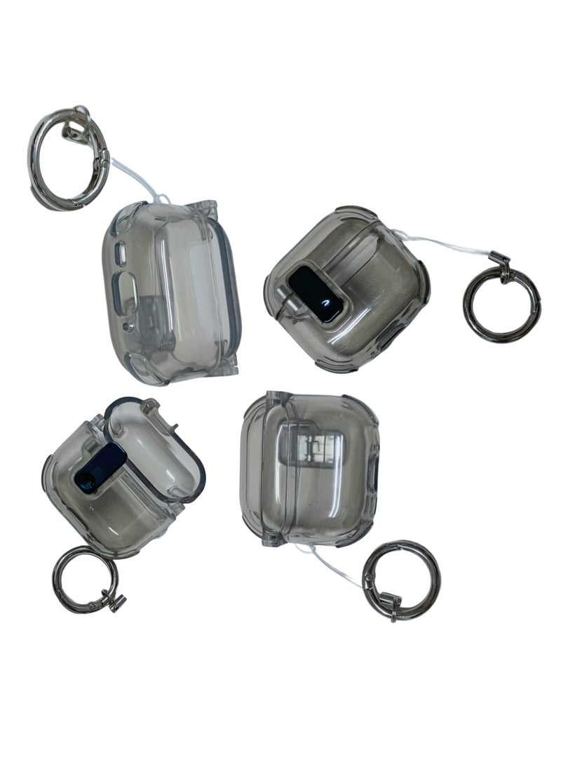 Generic - Clear Case for Airpods 4 Case Clear 2024,Full Protective Case for Airpods 4rd Generation Case Cover,Soft Transparent Shockproof TPU Case for Airpods 4 Charging Case with Keychain-Clear - Image 1