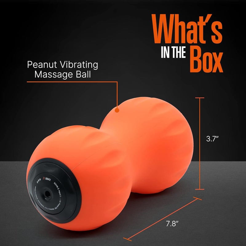 SQUATZ Peanut Wireless Vibrating Massage Ball  3 Vibration Intensity Levels 2 to 5 Hours Power Life Portable and Rechargeable Deep Tissue Trigger Point Therapy Suitable for Massaging Muscles - Image 2