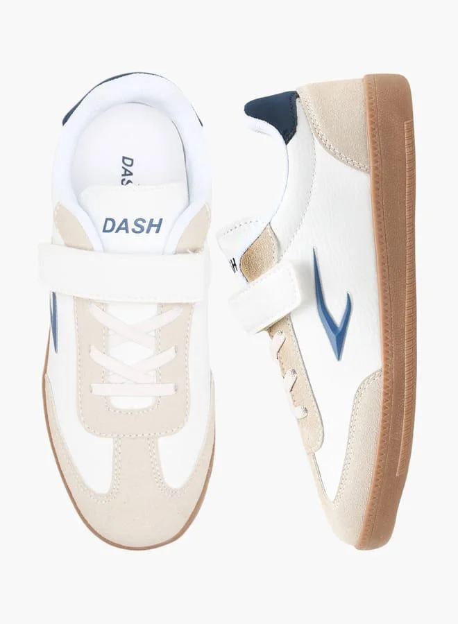 داش أحذية رياضية للأولاد بنعل خارجي بنمط لوحات مع إغلاق بشريط لاصق