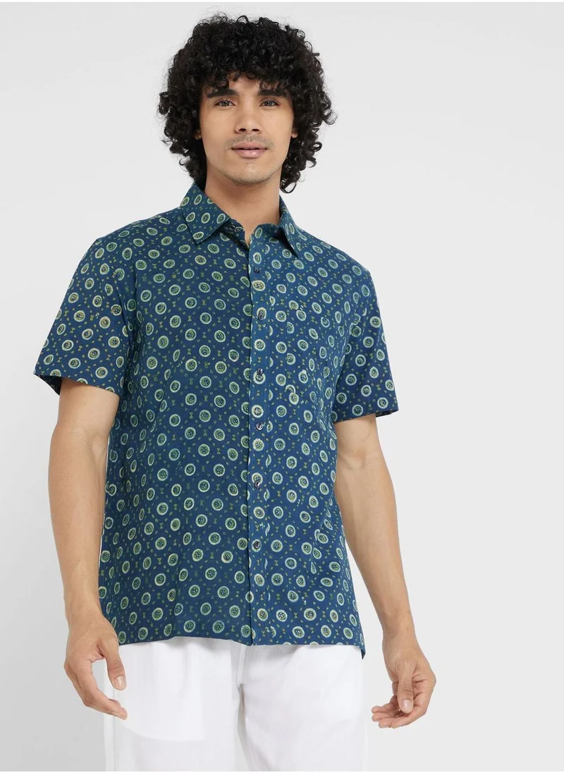 فاب انديا Printed Regular Fit Shirt