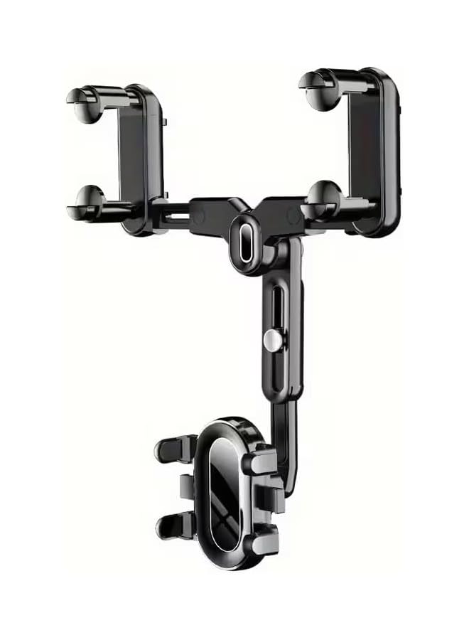 S-TOP 1pc Black Universal Car Mount, 360° Rotatable Phone Holder with Adjustable Arm, Suitable for Smartphones and GPS Devices Supports 10.16-17.78 cm, Vehicle Accessory, Sleek Design, Secure Grip, Smartpho - Image 1