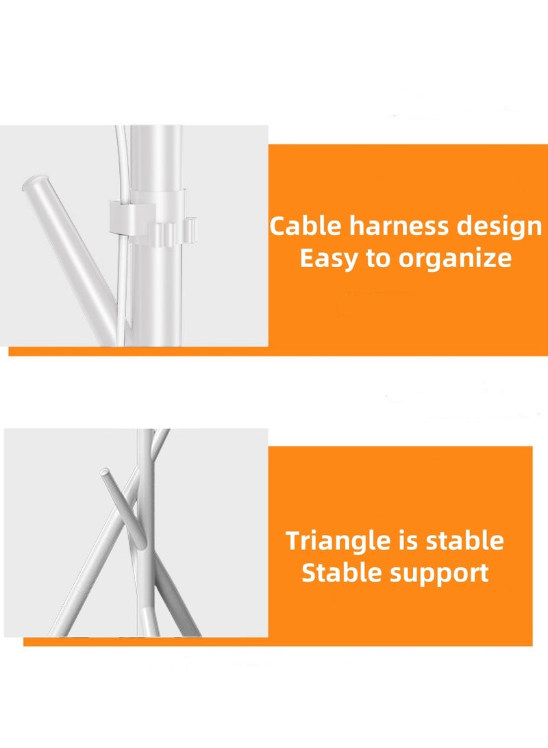 XiuWoo Height Adjustable Floor Monitor Stand, For 27-55 Inch, 100*100-200*200mm VESA Hole Distance, Suitable For Bedroom And Living Room Corner - Image 3