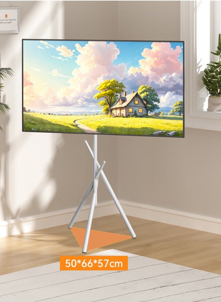 XiuWoo Height Adjustable Floor Monitor Stand, For 27-55 Inch, 100*100-200*200mm VESA Hole Distance, Suitable For Bedroom And Living Room Corner - Image 5