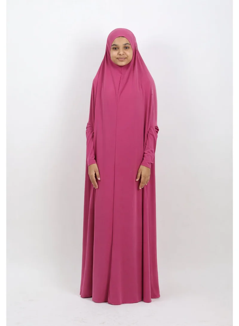 جميلة ثوب صلاة مريم قطعة واحدة للفتيات – وردي زاهي