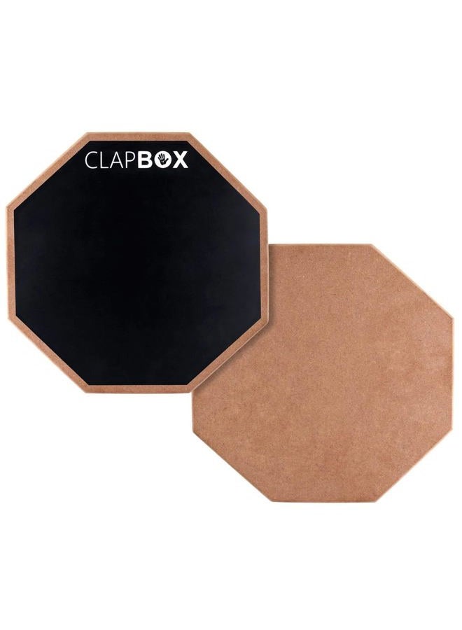 Clapbox Drum Practice Pad - 12 inches, Black (Practice pad only) - Image 4