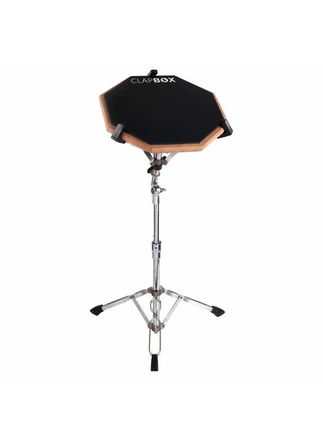 Clapbox Drum Practice Pad - 12 inches, Black (Practice pad only) - Image 2