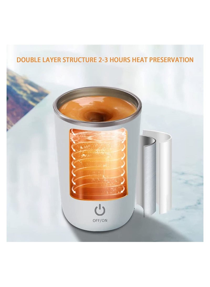 Y&D Self Stirring Mug Electric Mixing Cup Magnetic Rechargeable Auto Coffee Rotating Home Office Travel - Image 5